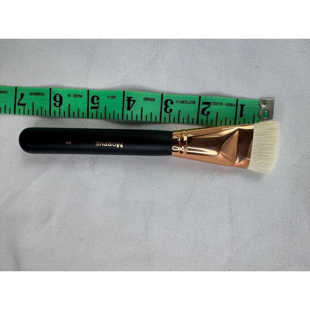 Morphe R8 Pro Flat Contour Brush Rose Gold Black Professional Makeup Tool